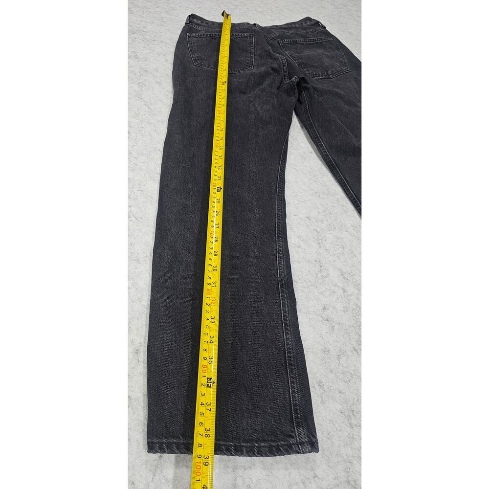 AGOLDE High Rise Straight Leg Jeans Washed Black Size 27 - Picture 6 of 8